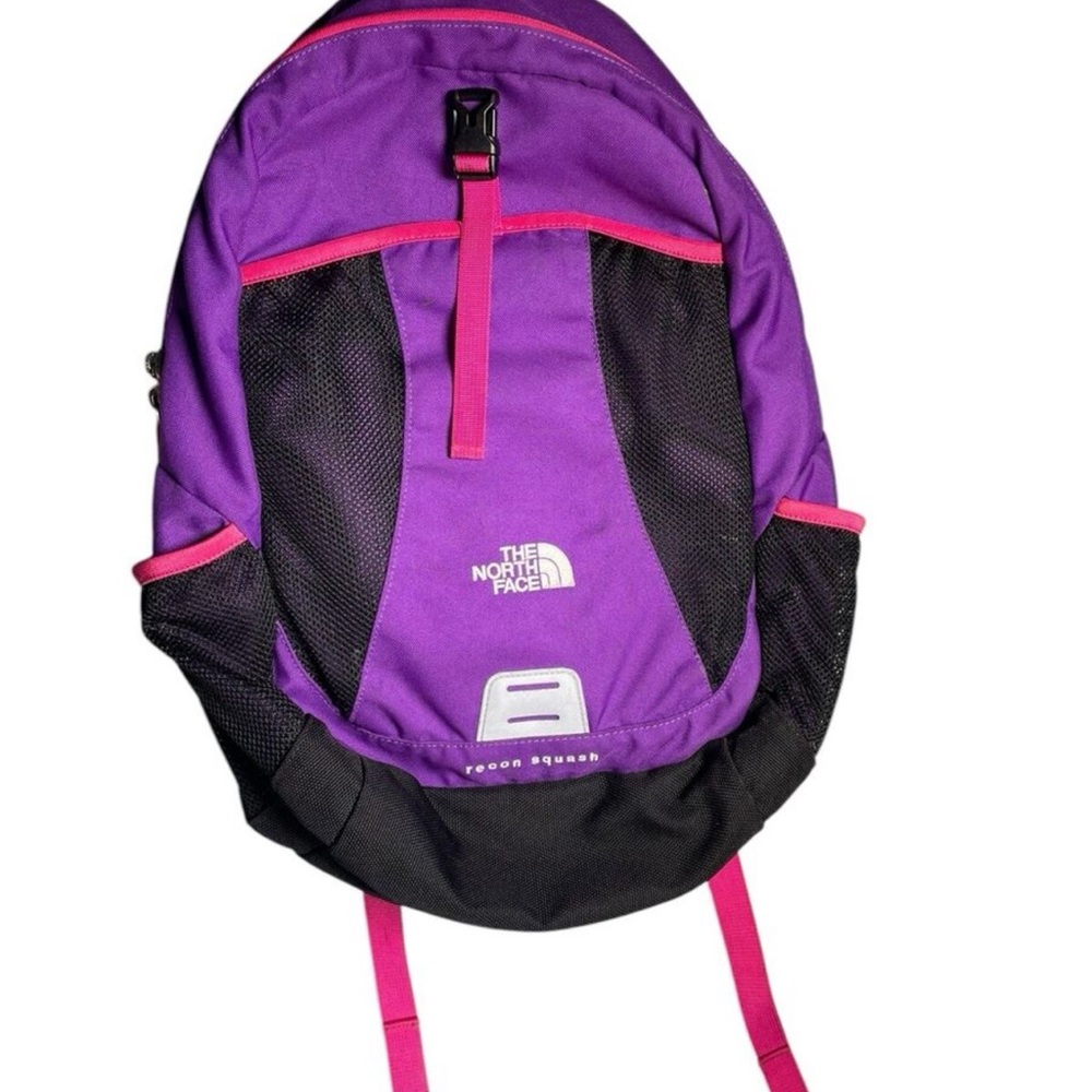The North Face Purple and Black Backpack